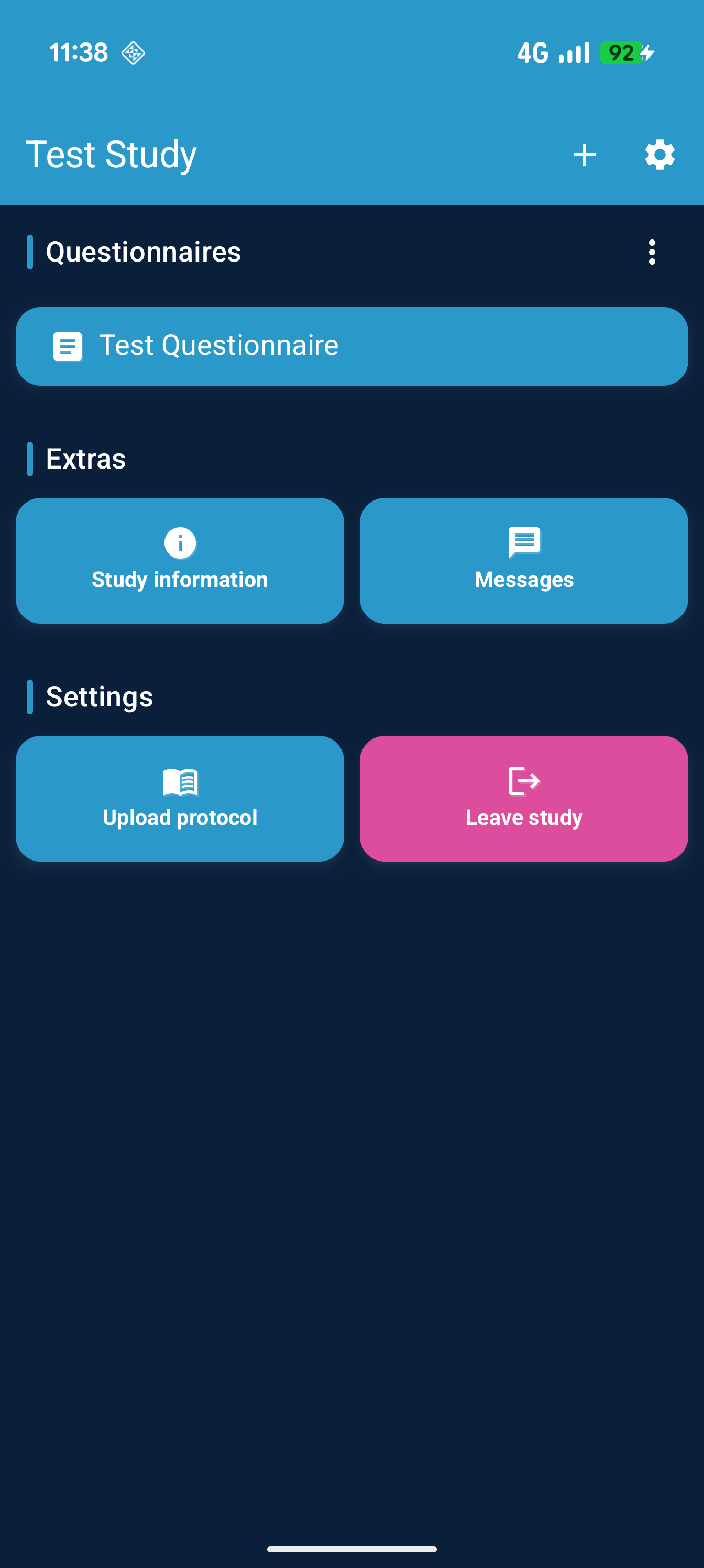 New design on Android in dark mode